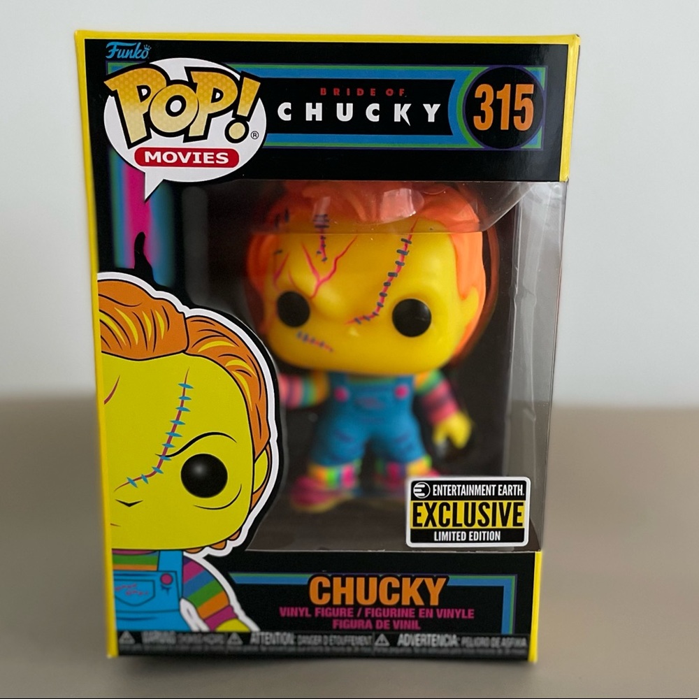 FunkoPop:Chucky Black light(315) (Entertainment Earth Exclusive Limited Edition)